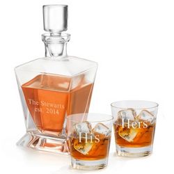 Gatsby Whiskey Decanter and Glasses Set