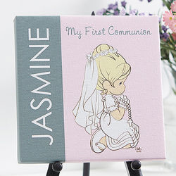 Personalized First Communion Canvas Print