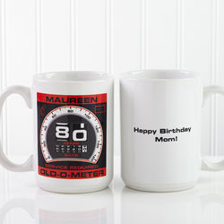 Personalized Old-O-Meter Birthday Mug