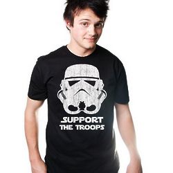Support the Troops Funny Storm Star T-Shirt