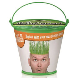 Hairy Head Photo Grass-Growing Bucket