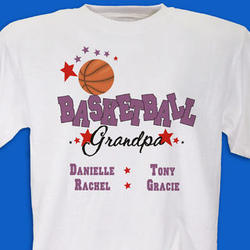 Personalized Basketball Family T-Shirt