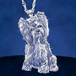 Light Of Devotion Dog Breed Crystal Pendant Necklace