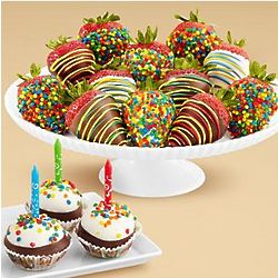 Birthday Cake Pops and Birthday Strawberries