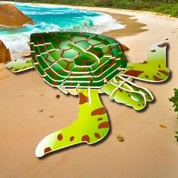 Green Sea Turtle 3D Wooden Jigsaw Puzzle