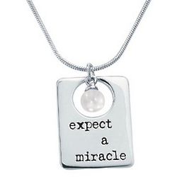 Expect a Miracle Charm Necklace