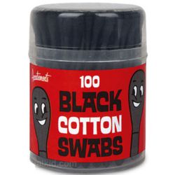 Black Cotton Swabs