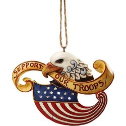 Heartwood Creek Eagle Support Our Troops Ornament