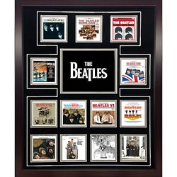 The Beatles US Album Discography Framed Collage