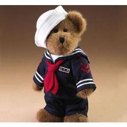 teddy bear in marine uniform