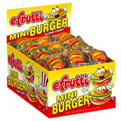 60 eFrutti Original Gummi Mini Burger Candies