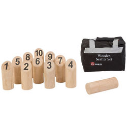 10-Pin Wooden Scatter Set