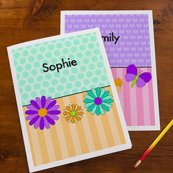 Just for Her Girl's Personalized Folders