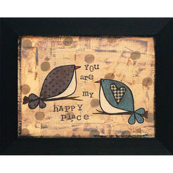 You Are My Happy Place Framed Folk Art Print