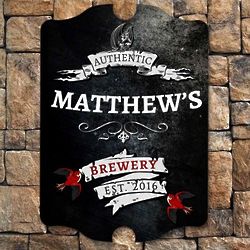 Gothic Brewery Personalized Wall Sign
