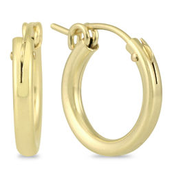 14 Karat Yellow Gold-Filled Hoop Earrings