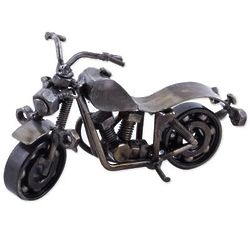 Charming Motorcycle Recycled Auto Part Sculpture