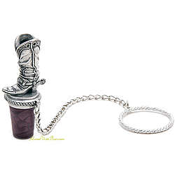 Cowboy Boot Pewter Wine Stopper