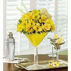 Lemon Drop Martini Bouquet of Flowers