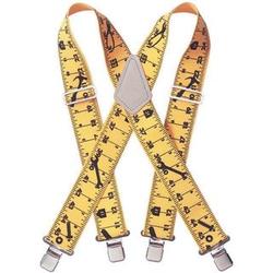 Heavy Duty Elastic Suspenders with Ruler Design