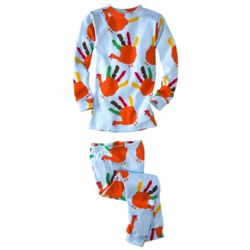 Kid's Turkey Handprint Pajamas