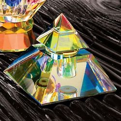 Crystal Pyramid Perfume Bottle