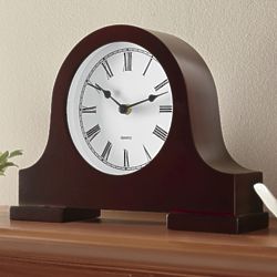 Mantle Clock with Locking Cabinet