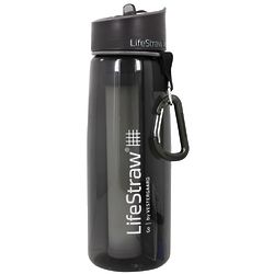LifeStraw 1.2 Liter Water Bottle with 2 Stage Filtration in Grey