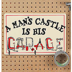 'A Man's Castle' Wall Plaque