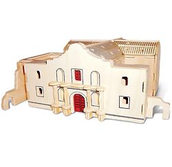The Alamo 3D Jigsaw Woodcraft Puzzle Kit