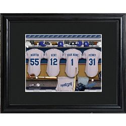 Personalized MLB Clubhouse Matted Framed Print