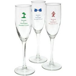 Personalized Wedding Champagne Flute