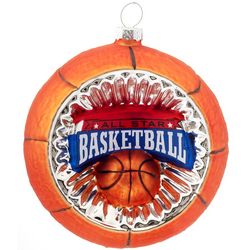 Concave Reflector Glass Basketball Ornament