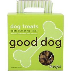 Apple Dumpling Flavor 100 Natural Good Dog Treats - 8 oz Box