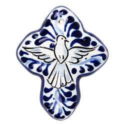 Small Holy Spirit Handcrafted Ceramic Cross