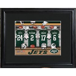 Personalized NFL Locker Room Print with Matted Frame
