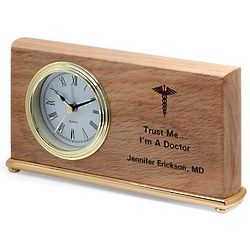 Trust Me, I'm a Doctor Personalized Desk Clock