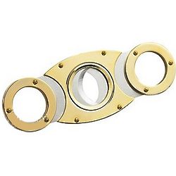 Round Double Guillotine Cigar Cutter