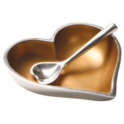 Heart of Gold Dish and Spoon