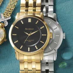 Men's Round Stainless Steel Bracelet Watch