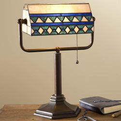 Camden Tiffany Style Banker's Lamp