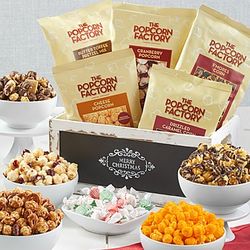 Merry Christmas Popcorn Treat Gift Box