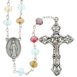 Multi-Colored Crystal Rosary