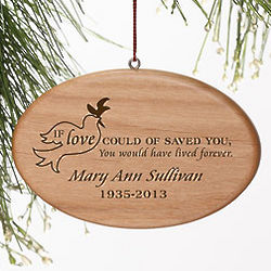 Forever Loved Personalized Memorial Christmas Ornament
