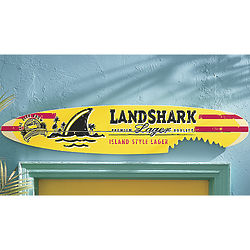 Margaritaville Landshark Surf Board Wall Art