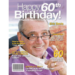60th Birthday Personalized Magazine Cover