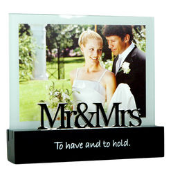 Mr. and Mrs. Wedding Picture Frame