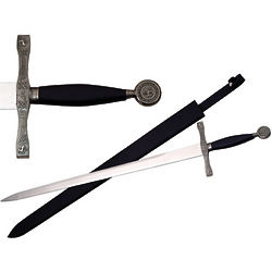King Arthur Sword with Black Leather Sheath