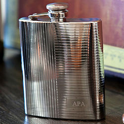 Deco Engraved Flask