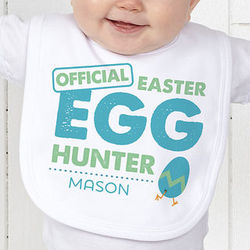 Easter Egg Hunter Personalized Infant Bib